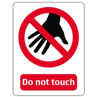 DO NOT TOUCH SIGN Logo download