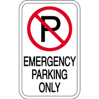 EMERGENCY PARKING SIGN Logo download