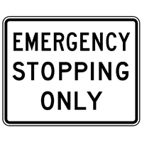 EMERGENCY STOPPING ONLY Logo download