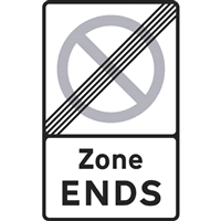 END OF PARKING ZONE Logo download