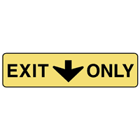 EXIT ONLY DIRECTION ROAD SIGN Logo download