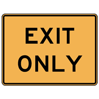 EXIT ONLY ROAD SIGN Logo download