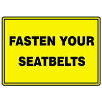 FASTEN YOUR SEATBELTS SIGN Logo download