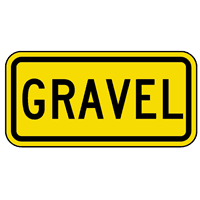 GRAVEL TRAFFIC SIGN Logo download