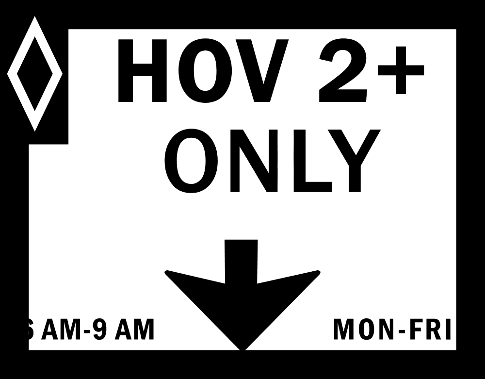HOV 2+ FROM Logo download
