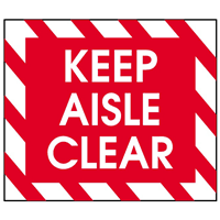 KEEP AISLE CLEAR SIGN Logo download