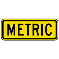 METRIC TRAFFIC SIGN Logo download