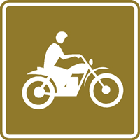 MOTORBIKE TOURIST SIGN Logo download