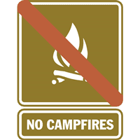 NO CAMPFIRES Logo download