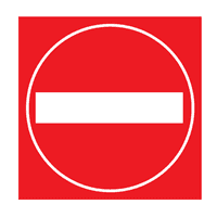 NO ENTRY FOR VEHICULAR TRAFFIC SIGN Logo download