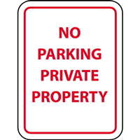 NO PARKING PRIVATE PROPERTY SIGN Logo download