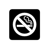NO SMOKING BLACK AND WHITE Logo download