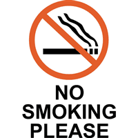 NO SMOKING PLEASE SIGN Logo download