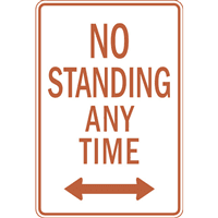 NO STANDING ANYTIME Logo download
