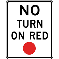 NO TURN ON RED SIGN Logo download