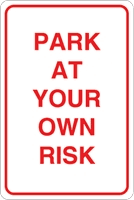Park at your own risk Logo download