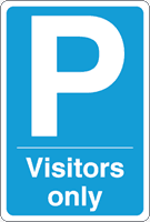 Parking visitors only Logo download