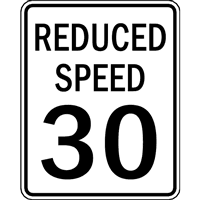REDUCE SPEED TO 30 ROAD SIGN Logo download