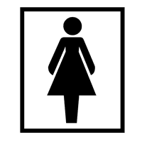 RESTROOM FOR WOMEN SIGN Logo download