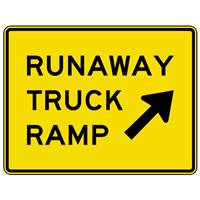 RUNAWAY TRUCK RAMP SIGN Logo download