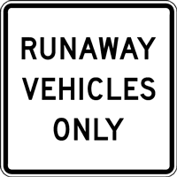 RUNAWAY VEHICLES ONLY. Logo download