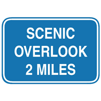 SCENIC OVERLOOK 2 MILES SIGN Logo download