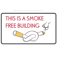 SMOKE FREE BUILDING SIGN Logo download