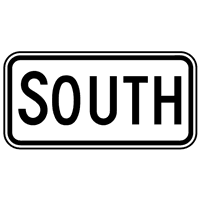 SOUTH TRAFFIC SIGN Logo download