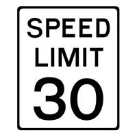 SPEED LIMIT 30 ROAD SIGN Logo download