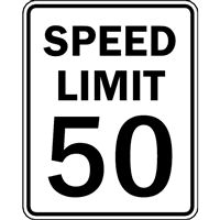 SPEED LIMIT 50 ROAD SIGN Logo download