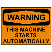 THIS MACHINE STARTS AUTOMATICALLY Logo download