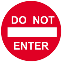 TRAFFIC SIGN DO NOT ENTER Logo download