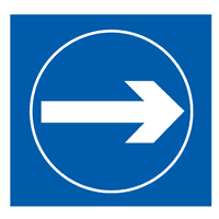 TURN RIGHT AHEAD SIGN Logo download