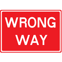 WRONG WAY SIGN Logo download