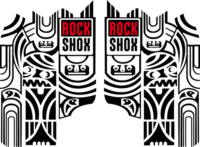 Rock Shox Totem - MTB Fork decals Logo download