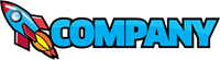 Company Cartoon Rocket Logo Template download