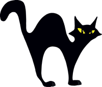 Halloween cat Logo Template PNG Logos