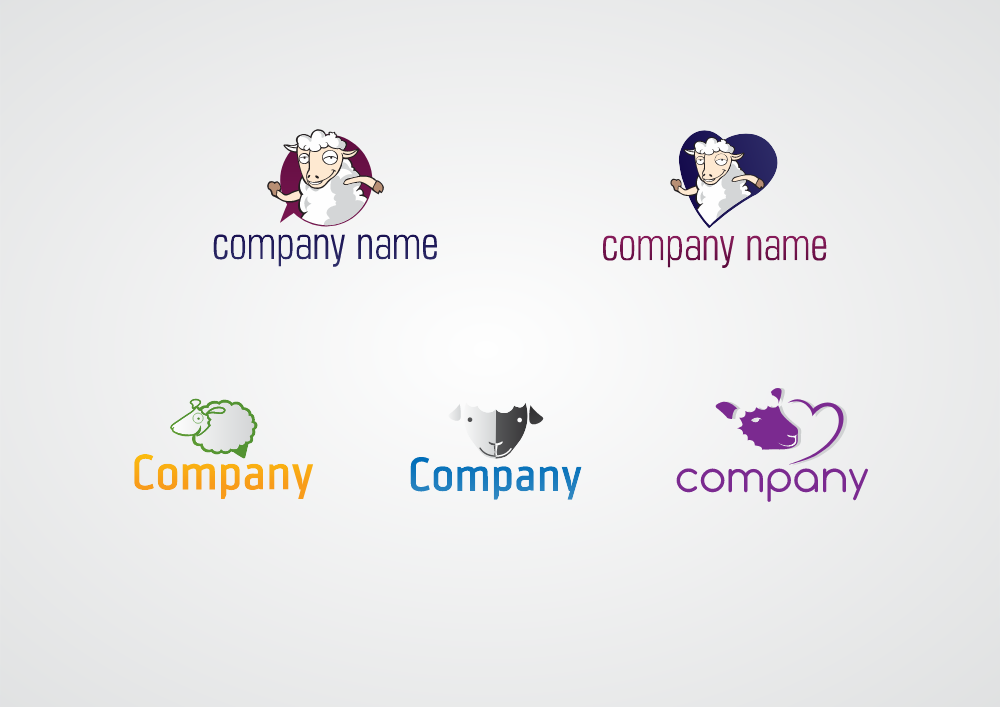 LOVELY SHEEP Logo Template Logos