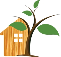 Green Tree House Construction Building Logo Template Logos