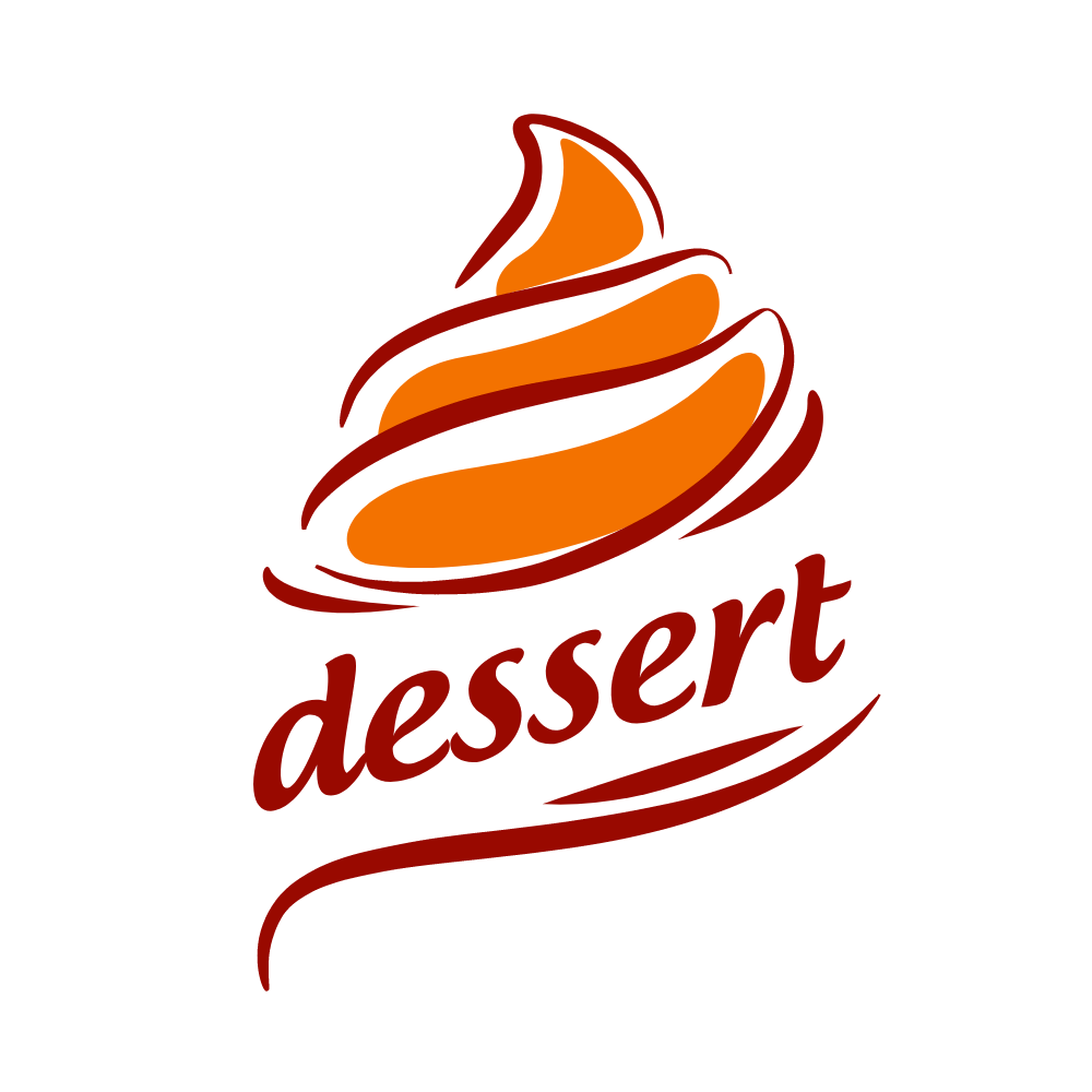 Abstract orange cream Logo Template Logos
