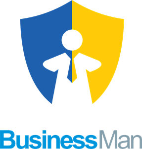 Business man shield Logo Template Logos