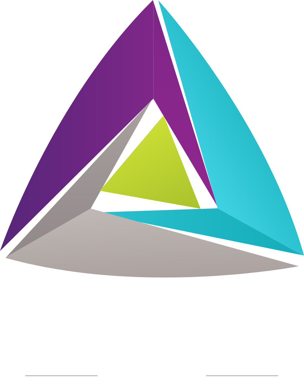 colorful circular edge triangle company Logo Template Logos