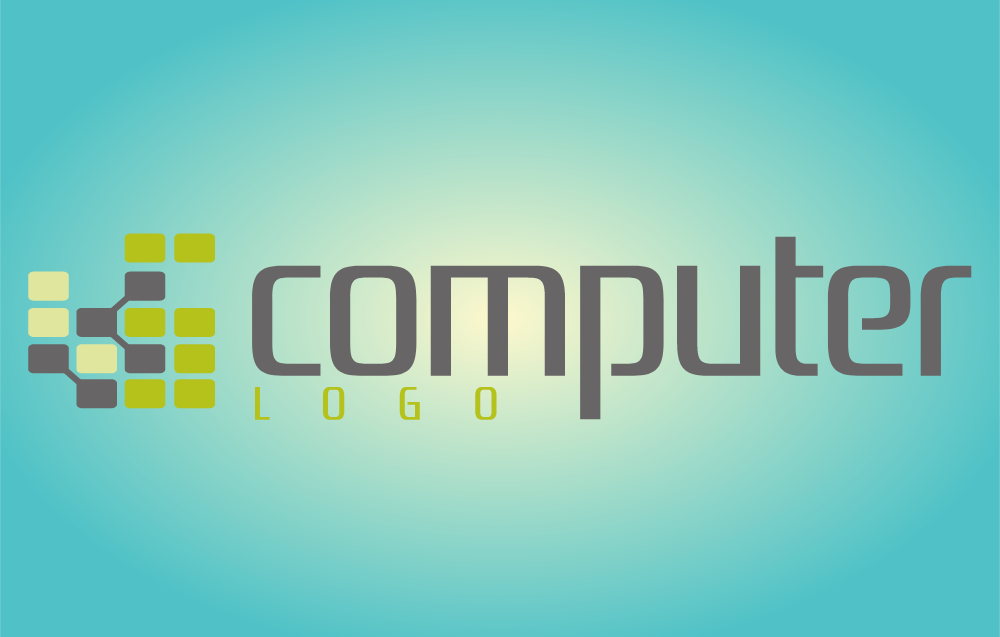 Creative Chip Shape IT Logo Template Logos