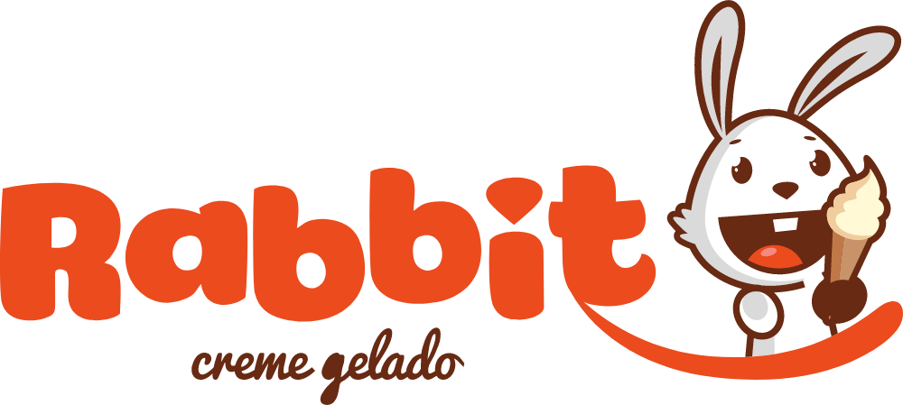 Rabbit Creme Gelado Logo Logos