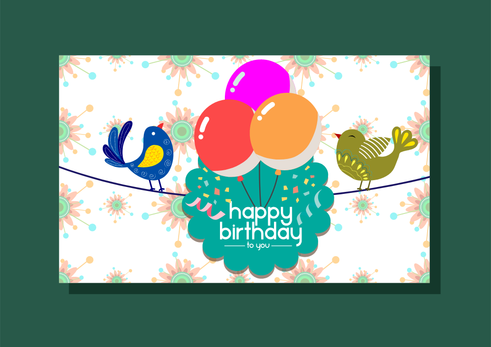 birthday card template Logo Logos