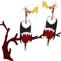 Vultures Lucky Luke Logo PNG Logos