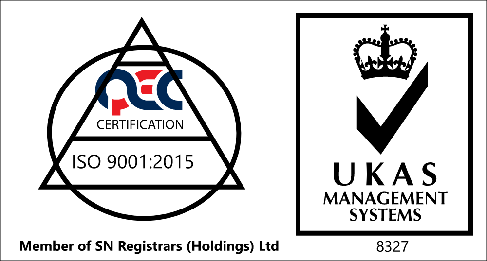 QEC UKAS ISO 9001 - 2015 MANAGEMENT SYSTEM Logo PNG Logos