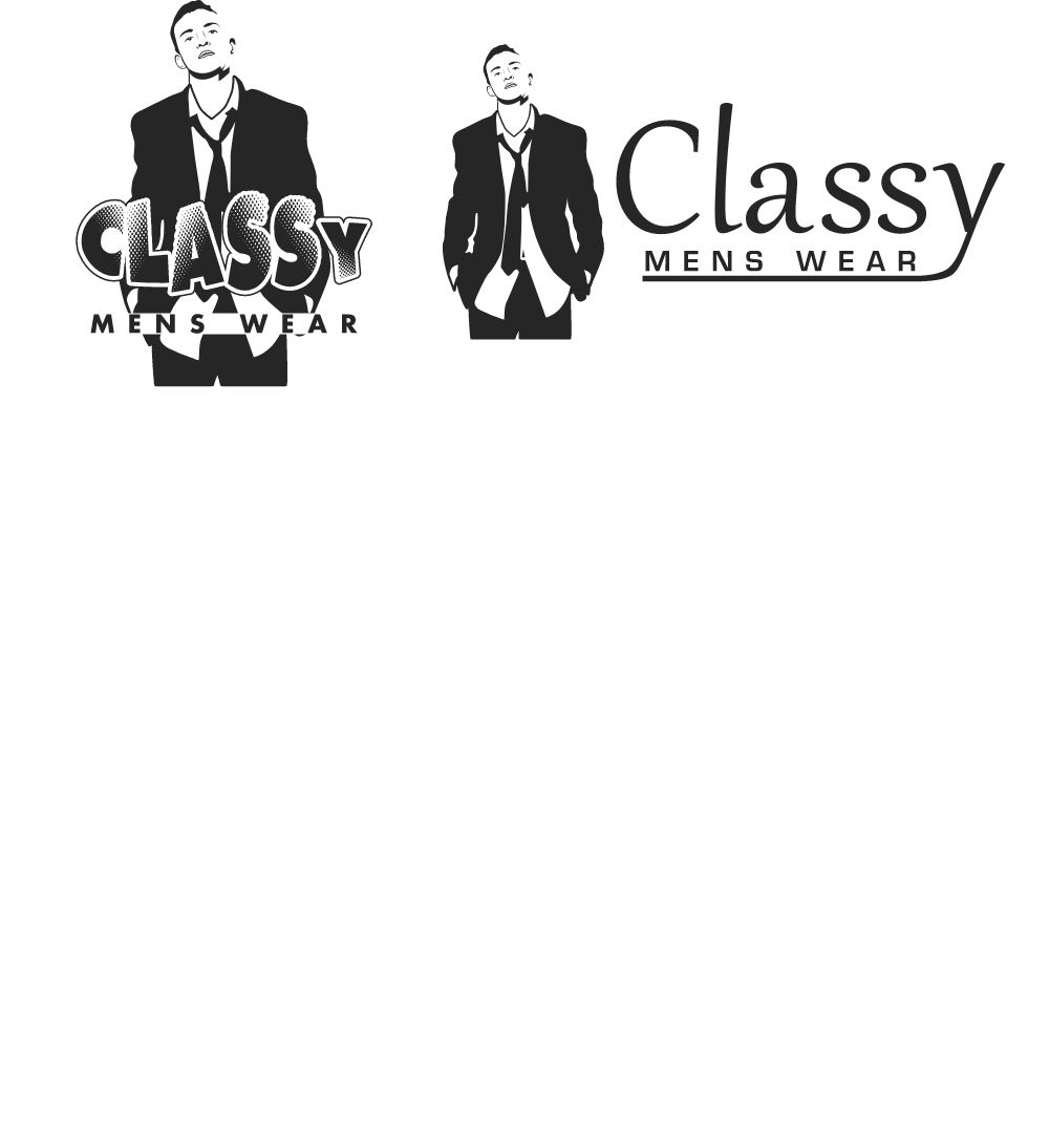 CLASSY MENS WEAR Logo Logos