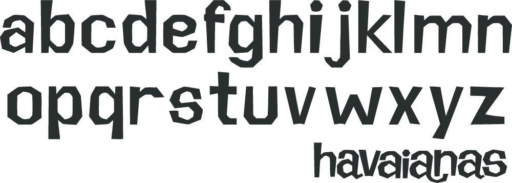 Havaianas Font Alfabeto Logo PNG Logos