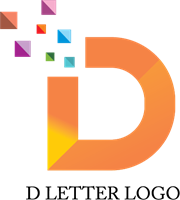 Alphabet D Pixel Logo Template Logos